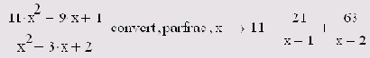 
5.2.7. Разложение на элементарные дроби (Convert to Partial Fractions)
